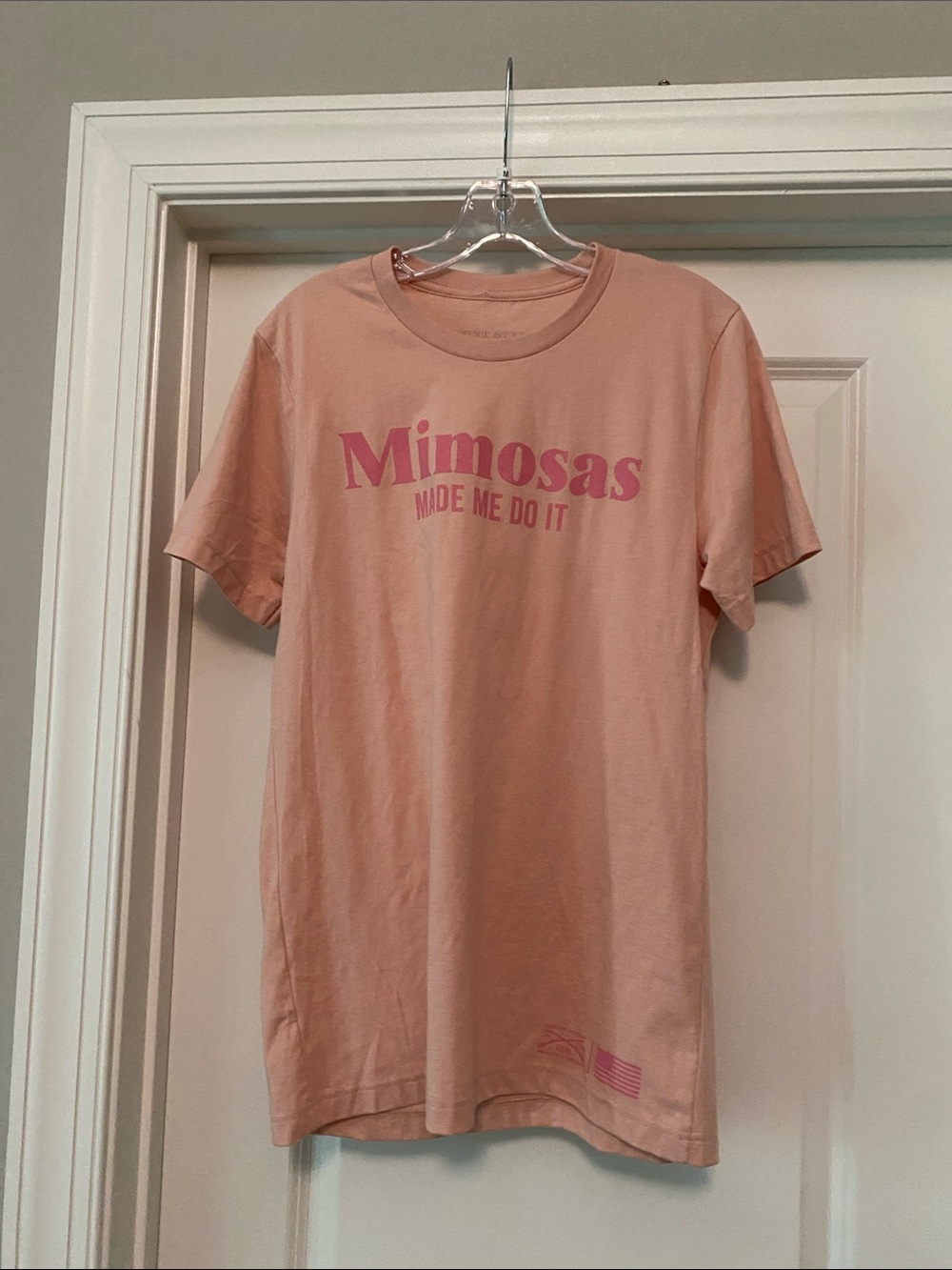 Mimosas Made Me Do It Pink Graphic Tee medium